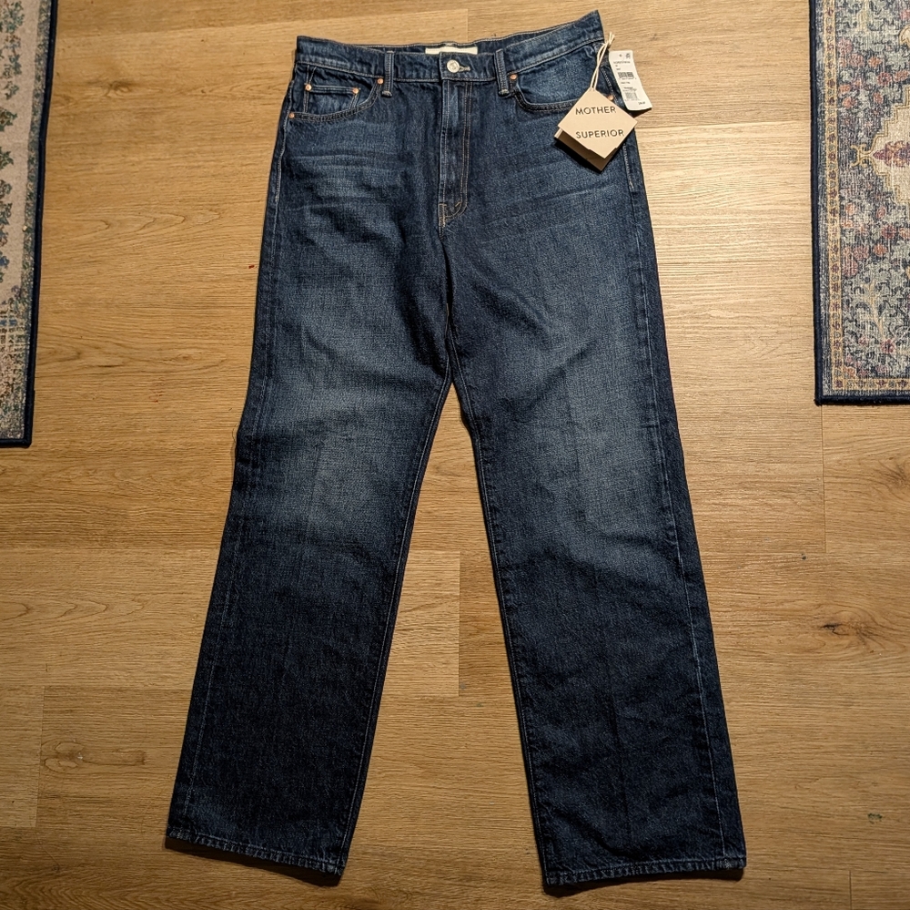MOTHER SUPERIOR Rambler Zip Sneak sz 30 in Unplugged, a Dark Blue w/ Clean Hems - Picture 9 of 15